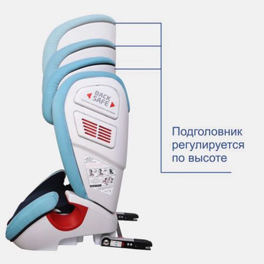 Siger Детское автокресло Олимп Fix группа 2-3 (Синий) Siger Детское автокресло Олимп Fix группа 2-3 (Синий)