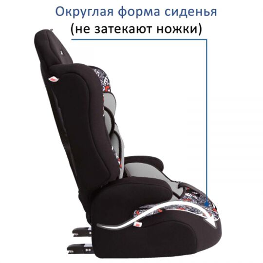 Siger Детское автокресло Art Прайм Isofix группа 1-2-3 (Алфавит)