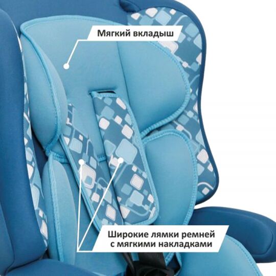Siger Детское автокресло Art Прайм Isofix группа 1-2-3 (Геометрия)