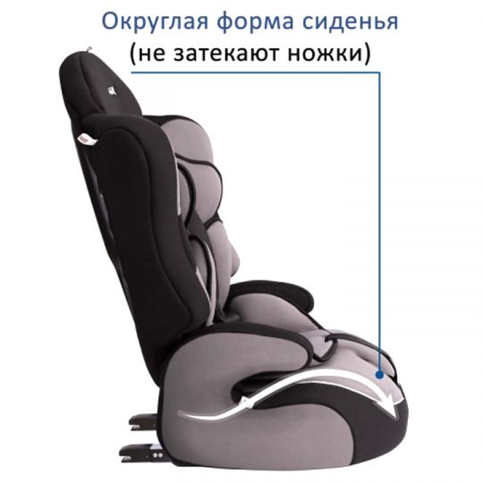 Siger Детское автокресло Прайм Isofix группа 1-2-3 (Серый) Siger Детское автокресло Прайм Isofix группа 1-2-3 (Серый)