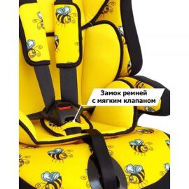 Siger Детское автокресло Art Прайм Isofix группа 1-2-3 (Пчелка)