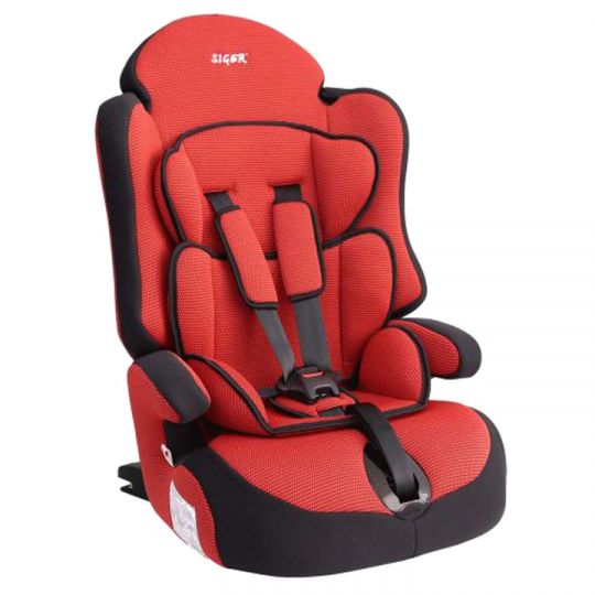 Siger Детское автокресло Прайм Isofix группа 1-2-3 (Красный)
