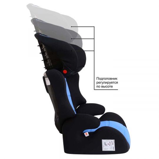 Siger Детское автокресло Смарт группа 2-3 (Черно-голубой)