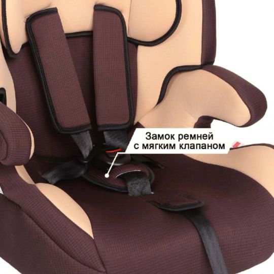 Zlatek Детское автокресло Fregat группа 1-2-3 (Коричнево-бежевый)