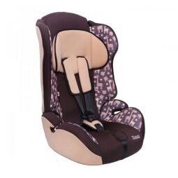 Zlatek Детское автокресло Atlantic PRINT ЖИРАФ группа 1-2-3 (Коричнево-бежевый)