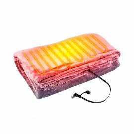 Електроковдра Плед із підігрівом від Powerbank (155*80) Electric Heating Shawl Blanket USB