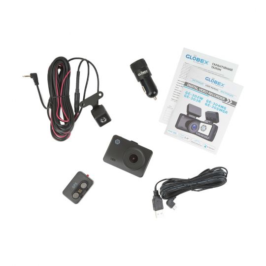 Globex GE-305wgr (Rear cam+WiFi+GPS) Автомобильный видеорегистратор