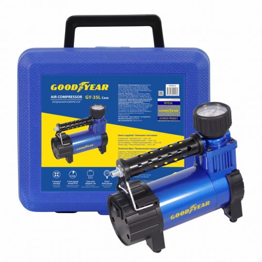 GOODYEAR GY-35L/case Компрессор автомобильный одноцилиндровый GOODYEAR GY-35L/case Компрессор автомобильный одноцилиндровый