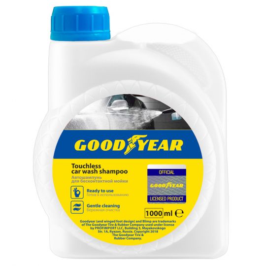 GOODYEAR Автошампунь для бесконтактной мойки (ПЭ-канистра, 1000 мл) GOODYEAR Автошампунь для бесконтактной мойки (ПЭ-канистра, 1000 мл)