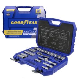 GoodYear 3/8" 26 ед. Набор инструментов (в пластиковом кейсе) GoodYear 3/8" 26 ед. Набор инструментов (в пластиковом кейсе)