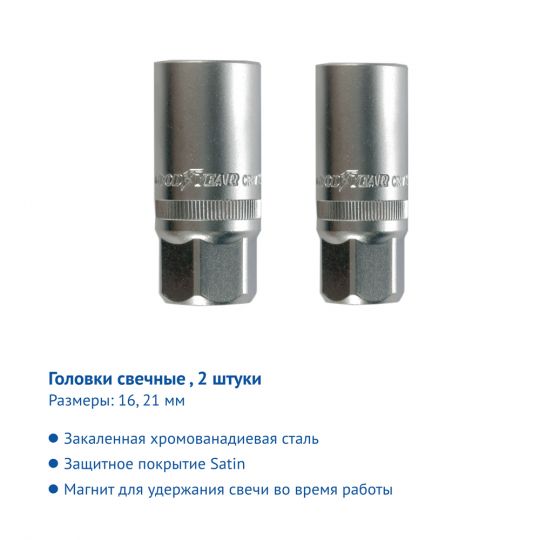 GoodYear 3/8" 26 ед. Набор инструментов (в пластиковом кейсе) GoodYear 3/8" 26 ед. Набор инструментов (в пластиковом кейсе)