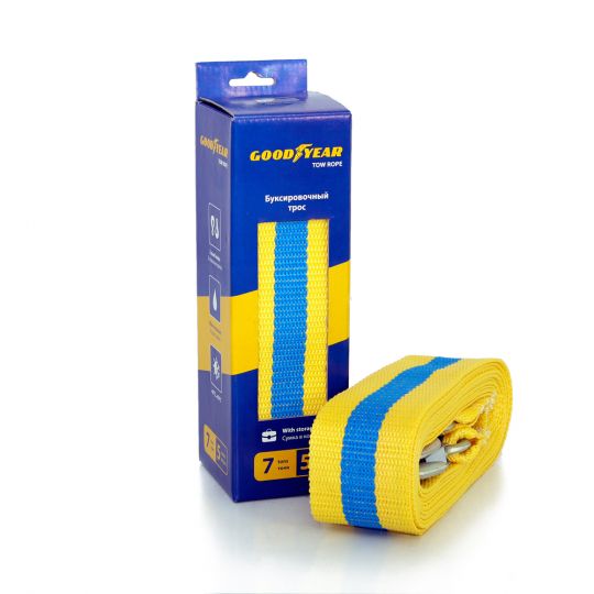 GOODYEAR GY004002 Трос буксировочный 7 тонн (лента)