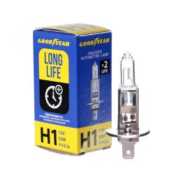GOODYEAR Лампа автомобильная галогенная H1 12V 55W P14.5s Long Life