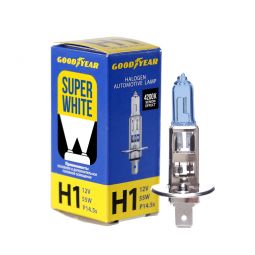 GOODYEAR Лампа автомобильная галогенная H1 12V 55W P14.5s Super White
