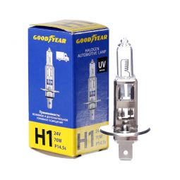 GOODYEAR Лампа автомобильная галогенная H1 24V 70W P14.5s GOODYEAR Лампа автомобильная галогенная H1 24V 70W P14.5s
