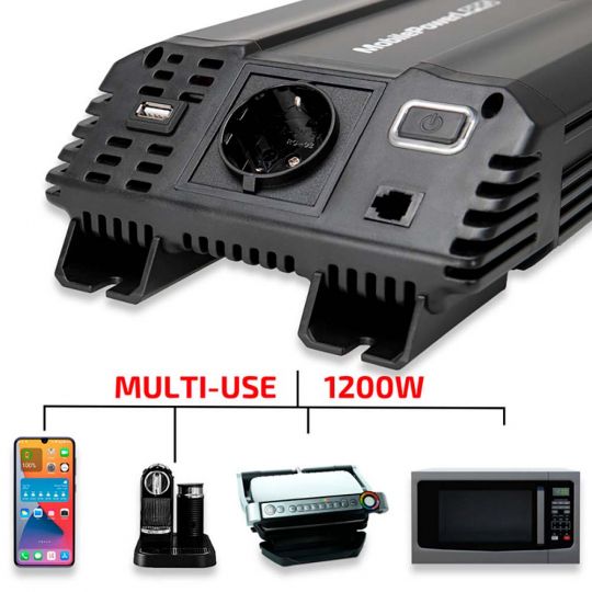 Heyner Преміум перетворювач напруги (інвертор) "MOBILE POWER L PRO", 600W/1200W (Германія) Heyner Преміум перетворювач напруги (інвертор) "MOBILE POWER L PRO", 600W/1200W (Германія)