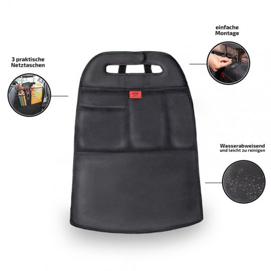 Heyner Захисна накидка на спинку сидіння KickMatOrganizer PRO, чорна, 799210