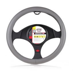 Премиум чехол (оплетка) руля "Soft Comfort PRO" Heyner, серый, 37-39cm, размер M (Германия)