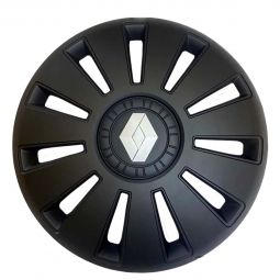Kenguru Колпаки для колес Rex Renault Черный R15 (Комплект 4 шт.)