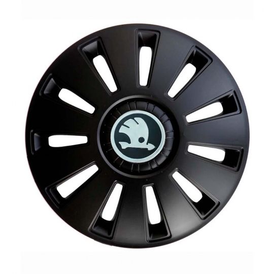 Kenguru Колпаки для колес Rex Skoda черные R16" (Комплект 4 шт.) Kenguru Колпаки для колес Rex Skoda черные R16" (Комплект 4 шт.)