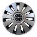 Kenguru Колпаки для колес Twin Opel серебро R16 (Комплект 4 шт.)