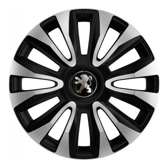 Колпаки 4Racing Avalon Carbon Silver&Black R13 Peugeot (Комплект 4 шт.) Колпаки 4Racing Avalon Carbon Silver&Black R13 Peugeot (Комплект 4 шт.)