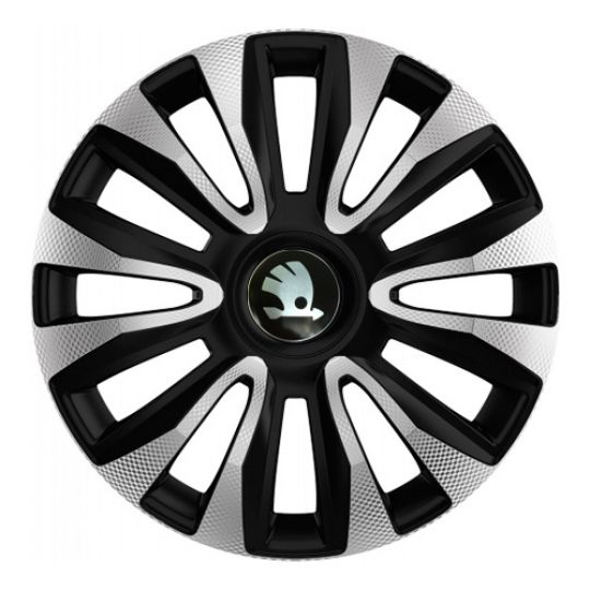 Колпаки 4Racing Avalon Carbon Silver&Black R13 Skoda (Комплект 4 шт.) Колпаки 4Racing Avalon Carbon Silver&Black R13 Skoda (Комплект 4 шт.)