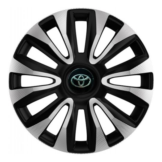 Колпаки 4Racing Avalon Carbon Silver&Black R13 Toyota (Комплект 4 шт.) Колпаки 4Racing Avalon Carbon Silver&Black R13 Toyota (Комплект 4 шт.)