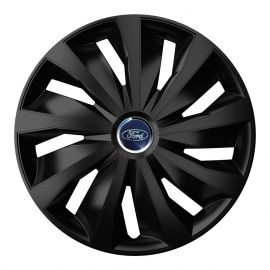 4 RACING Grip Pro Black R16 Колпаки для колес с логотипом Ford (Комплект 4 шт.)