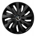 4 RACING Grip Pro Black R14 Колпаки для колес с логотипом Peugeot (Комплект 4 шт.)