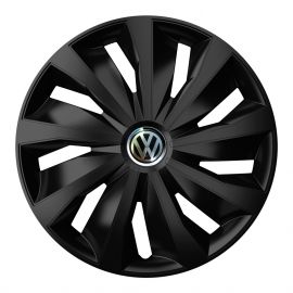 4 RACING Grip Pro Black R15 Колпаки для колес с логотипом Volkswagen (Комплект 4 шт.)