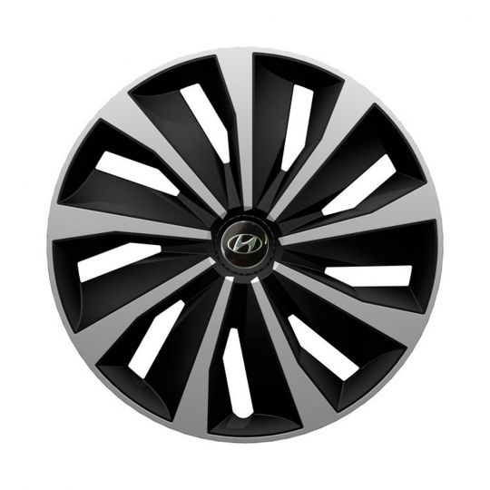 Колпаки 4Racing Grip Silver&Black R14 Hyundai (Комплект 4 шт.) Колпаки 4Racing Grip Silver&Black R14 Hyundai (Комплект 4 шт.)