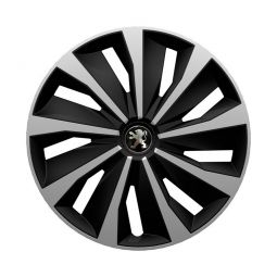 Колпаки 4Racing Grip Silver&Black R16 Peugeot (Комплект 4 шт.) Колпаки 4Racing Grip Silver&Black R16 Peugeot (Комплект 4 шт.)