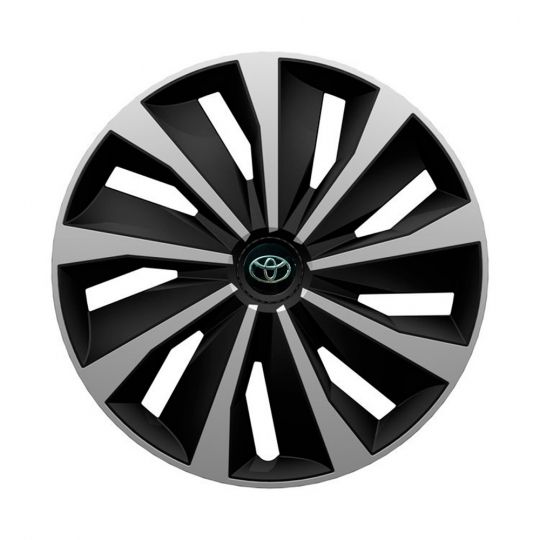 Колпаки 4Racing Grip Silver&Black R13 Toyota (Комплект 4 шт.) Колпаки 4Racing Grip Silver&Black R13 Toyota (Комплект 4 шт.)