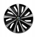 4 RACING Grip Silver&Black R15 Колпаки для колес с логотипом Volkswagen (Комплект 4 шт.)