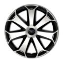 4 RACING Mega Silver&Black R14 Колпаки для колес с логотипом Audi (Комплект 4 шт.)