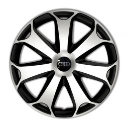 Колпаки 4Racing Mega Silver&Black R16 Audi (Комплект 4 шт.) Колпаки 4Racing Mega Silver&Black R16 Audi (Комплект 4 шт.)