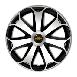 Колпаки 4Racing Mega Silver&Black R16 Chevrolet (Комплект 4 шт.) Колпаки 4Racing Mega Silver&Black R16 Chevrolet (Комплект 4 шт.)