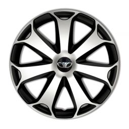 Колпаки 4Racing Mega Silver&Black R13 Daewoo (Комплект 4 шт.) Колпаки 4Racing Mega Silver&Black R13 Daewoo (Комплект 4 шт.)