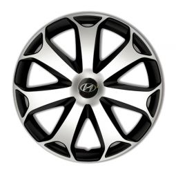 Колпаки 4Racing Mega Silver&Black R13 Hyundai (Комплект 4 шт.) Колпаки 4Racing Mega Silver&Black R13 Hyundai (Комплект 4 шт.)