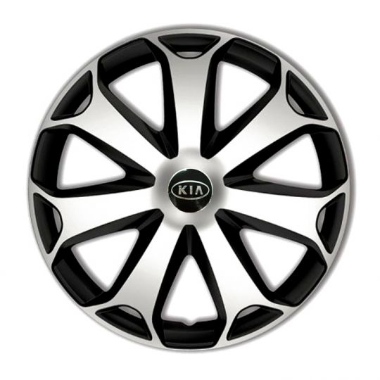 Колпаки 4Racing Mega Silver&Black R16 Kia (Комплект 4 шт.) Колпаки 4Racing Mega Silver&Black R16 Kia (Комплект 4 шт.)