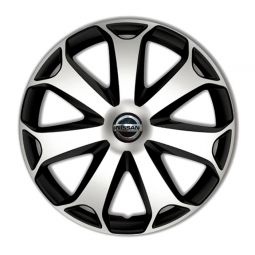 Колпаки 4Racing Mega Silver&Black R13 Nissan (Комплект 4 шт.) Колпаки 4Racing Mega Silver&Black R13 Nissan (Комплект 4 шт.)