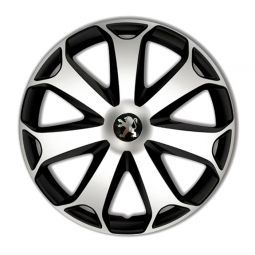 Колпаки 4Racing Mega Silver&Black R13 Peugeot (Комплект 4 шт.) Колпаки 4Racing Mega Silver&Black R13 Peugeot (Комплект 4 шт.)