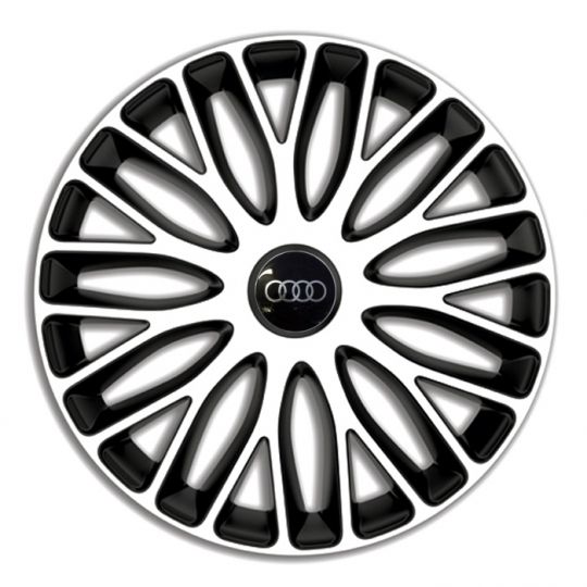 Колпаки 4Racing Mugello White&Black R13 Audi (Комплект 4 шт.) Колпаки 4Racing Mugello White&Black R13 Audi (Комплект 4 шт.)