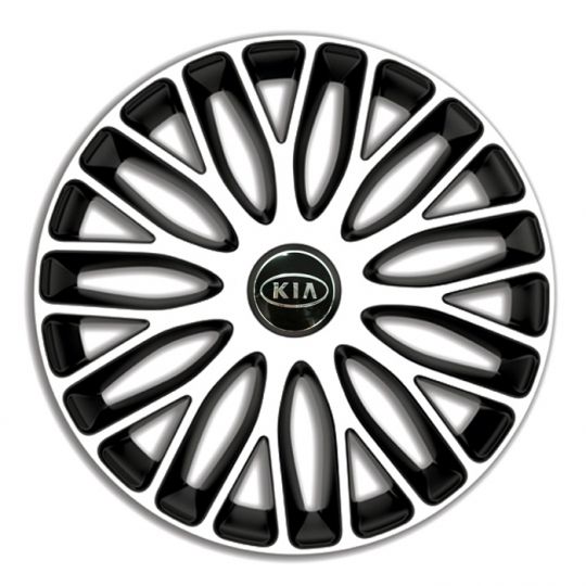 Колпаки 4Racing Mugello White&Black R13 Kia (Комплект 4 шт.) Колпаки 4Racing Mugello White&Black R13 Kia (Комплект 4 шт.)