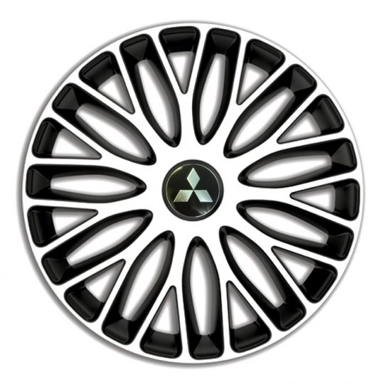 Колпаки 4Racing Mugello White&Black R13 Mitsubishi (Комплект 4 шт.) Колпаки 4Racing Mugello White&Black R13 Mitsubishi (Комплект 4 шт.)