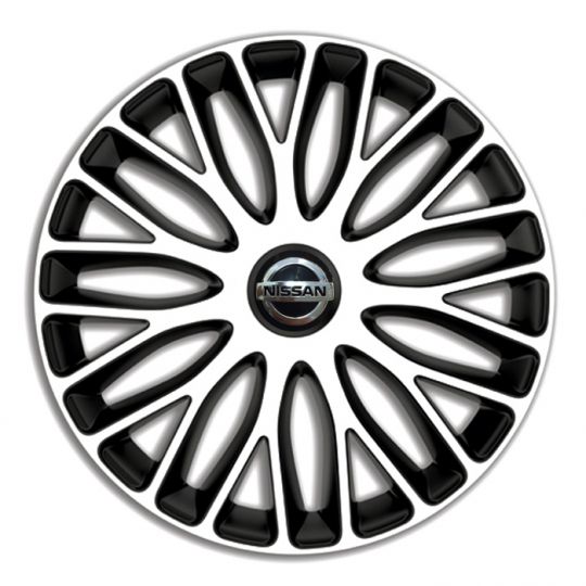 Колпаки 4Racing Mugello White&Black R13 Nissan (Комплект 4 шт.) Колпаки 4Racing Mugello White&Black R13 Nissan (Комплект 4 шт.)