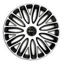 4 RACING Mugello White&Black R15 Колпаки для колес c логотипом Opel (Комплект 4 шт.)