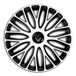 Колпаки 4Racing Mugello White&Black R16 Renault (Комплект 4 шт.)