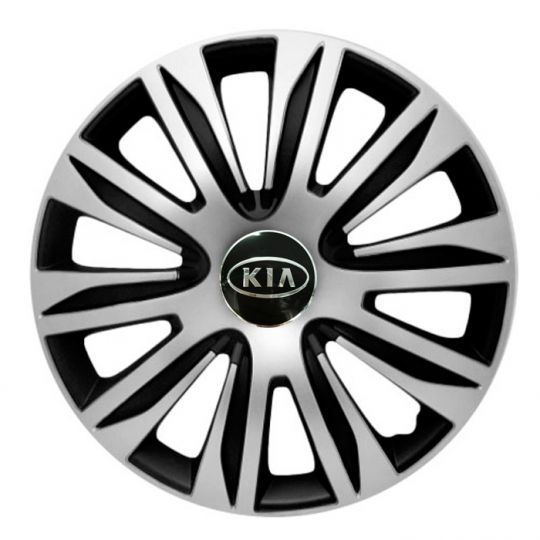 Колпаки 4Racing Nardo Silver&Black R16 Kia (Комплект 4 шт.) Колпаки 4Racing Nardo Silver&Black R16 Kia (Комплект 4 шт.)